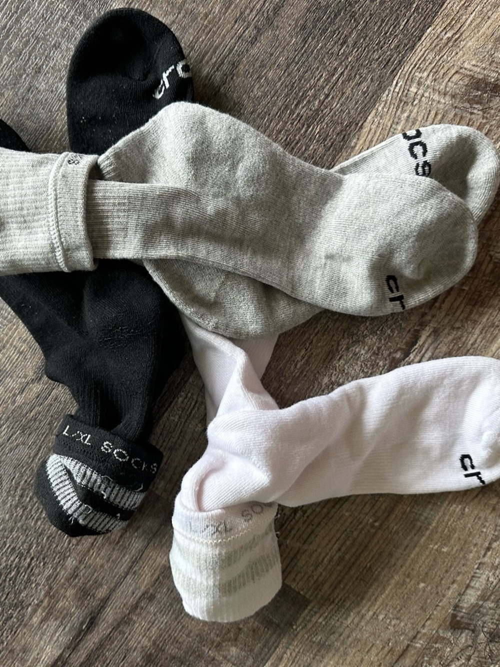 CROCS Men's XL Socks Bundle - 3 Pairs Brand New